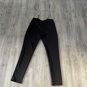 High waisted suspender leggings size L